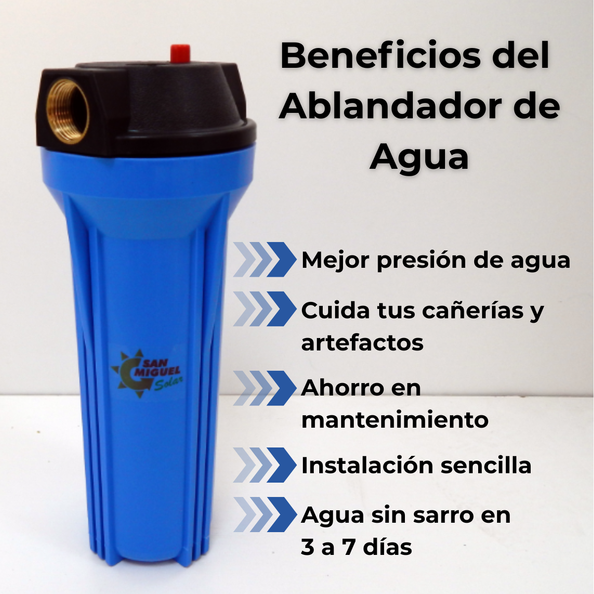 FILTRO ABLANDADOR DE AGUA SAN MIGUEL - Imagen 2