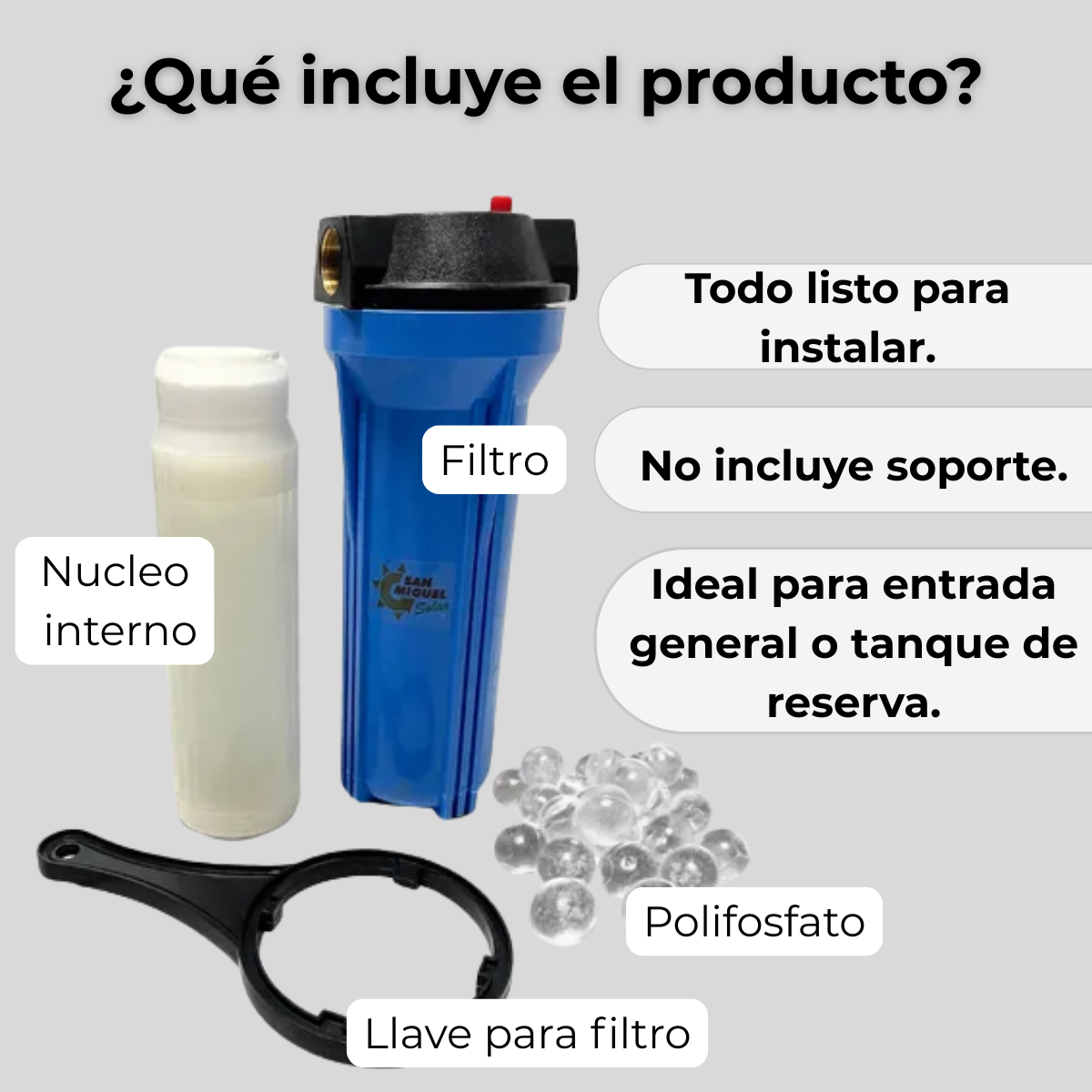 FILTRO ABLANDADOR DE AGUA SAN MIGUEL - Imagen 6