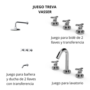 JUEGO GRIFERIA TREVA VASSER