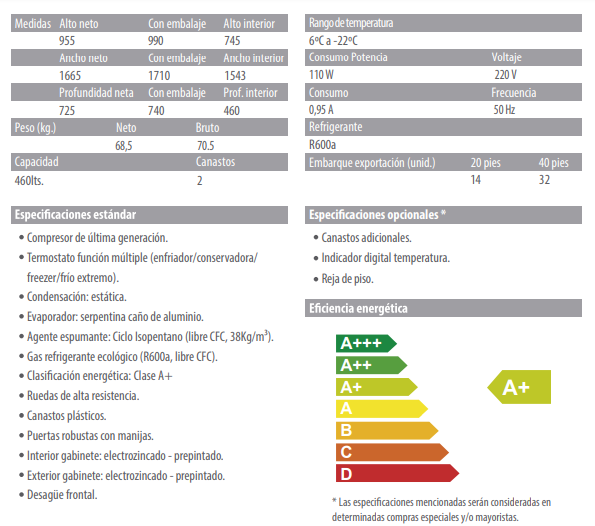 Freezer Inelro Horizontal Fih-550 - Imagen 6