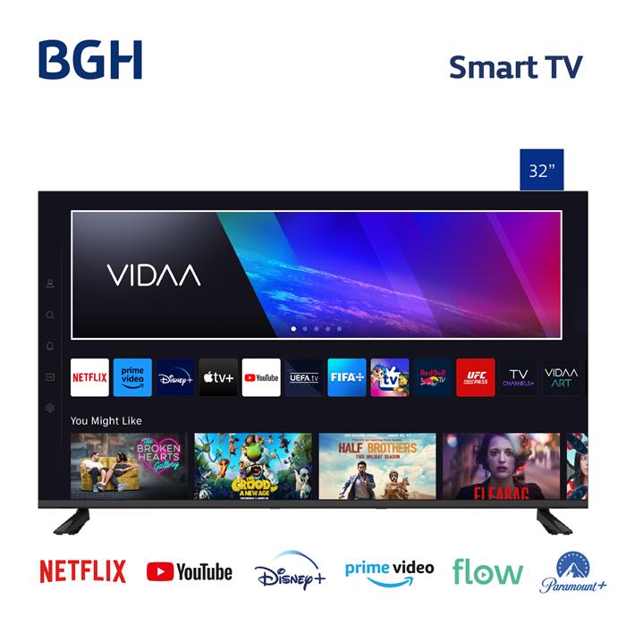 TV 32" BGH VIDAA B3225H5 LED - Imagen 2