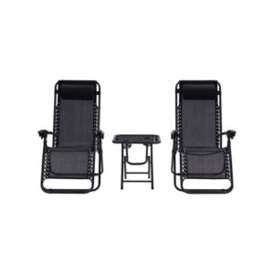 COMBO 2 REPOSERAS GRAVEDAD ZERO + MESA PLEGABLE