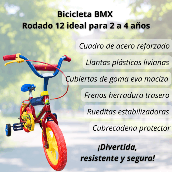 BICI R12" GRIBOM BMX VARON 4000V 40083 - Imagen 3