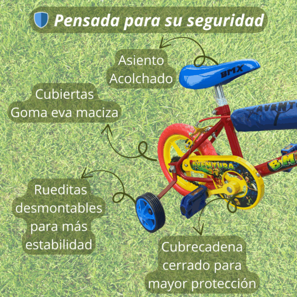 BICI R12" GRIBOM BMX VARON 4000V 40083 - Imagen 4