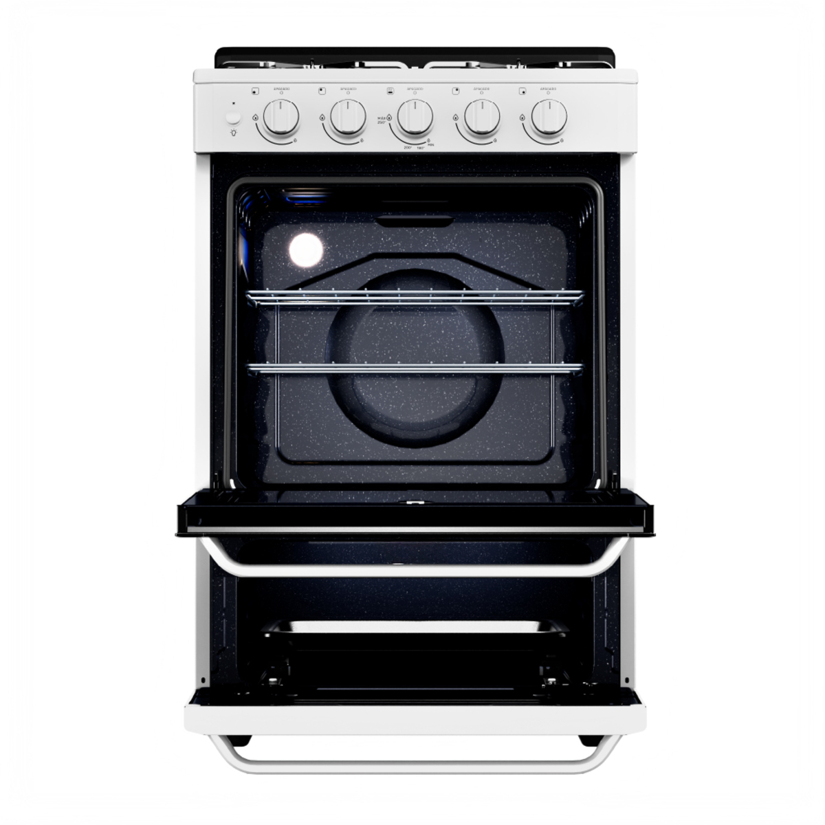 COCINA DREAN 56CM BLANCA CON LUZ Y ENCENDIDO MULTIGAS CD5603AB0 - Imagen 3