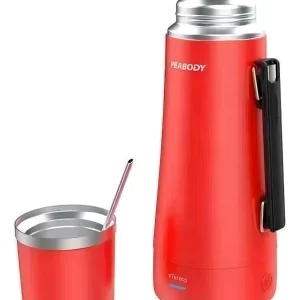 TERMO ELECTRICO PEABODY 1LTS ROJO PE-ETA1001R