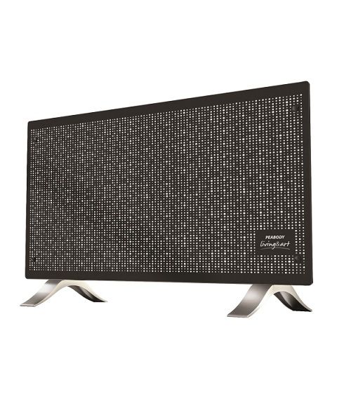 Vitroconvector Peabody PE-VC20N 2000W Negro – Panel de Vidrio – Termostato Regulable