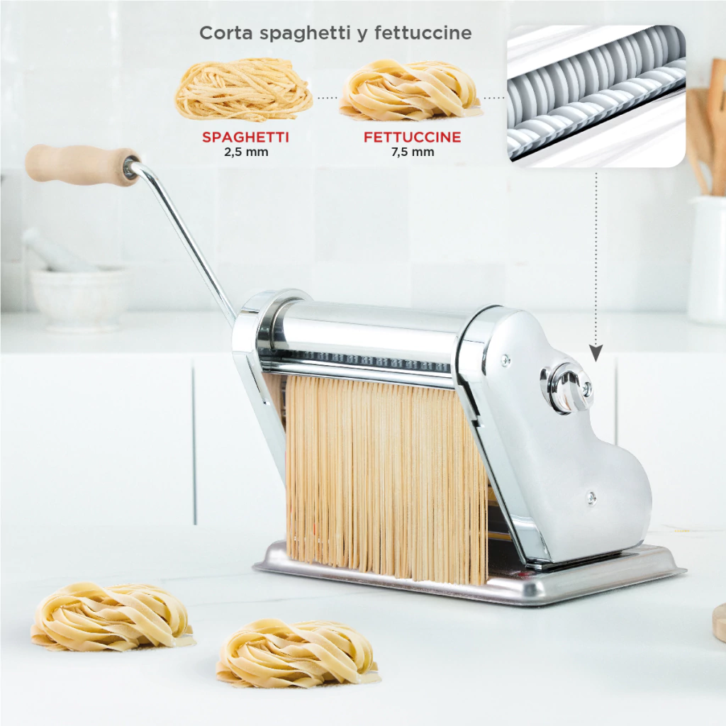Máquina para Pastas Pastalinda Clásica 200 Cromada - Imagen 4