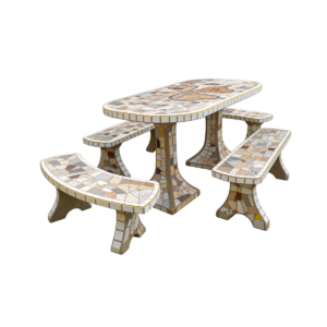 Mesa Rectangular con Bancos